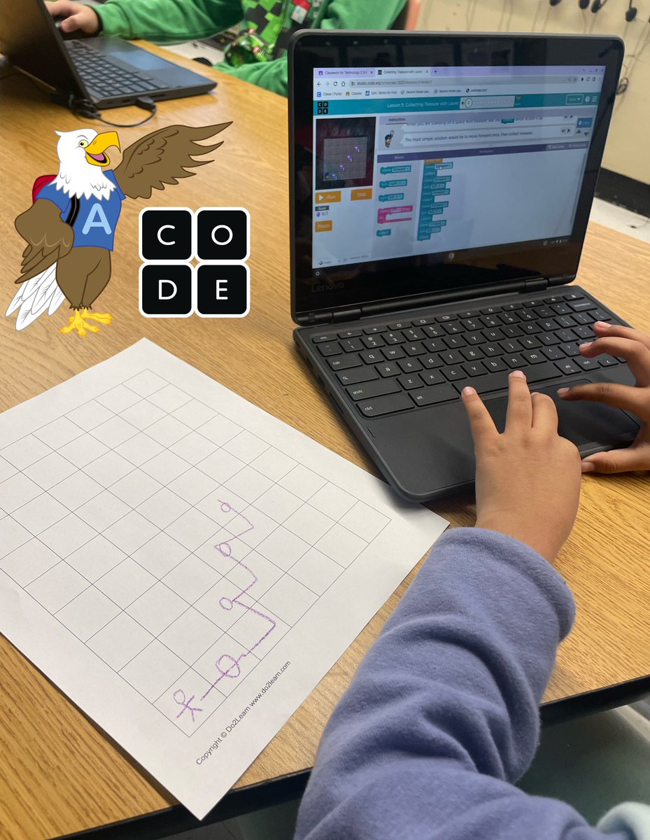 AdamsvilleTech's tweet photo. @BRRSDAdamsville students LOVE using @codeorg during #ComputerScienceWeek! 💻👾🧑‍💻
 #CSEdWeek #HourOfCode #CSEdWeek2022 #100DaysOfCode
@BRRSDComm
@BRRSDTech 
@BRRSDArts https://t.co/nflAfLw00T