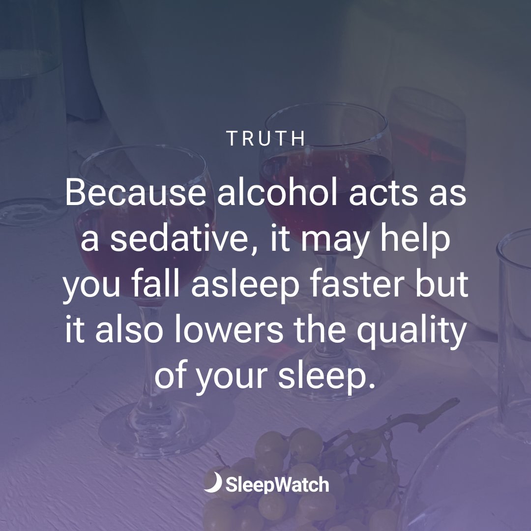 SleepWatch on Twitter "Alcohol causes heart rate to increase by