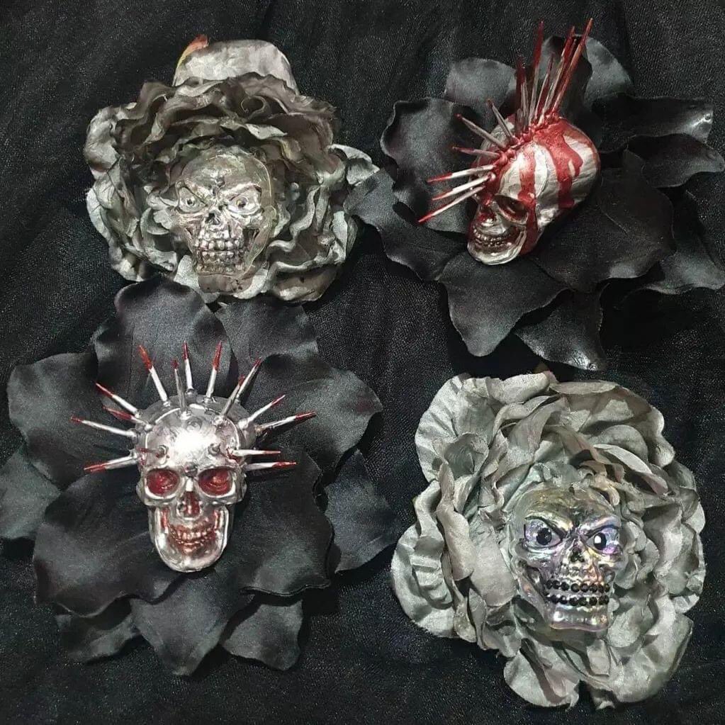 I make unique bespoke hairclips, fascinators, headdresses, millinery, and other accessories. Cloaks, capes & waistcoats too. Any theme from the macabre, weird and wonderful to the beautiful and ethereal.