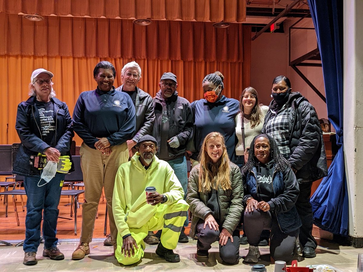 CvilleSchools's tweet photo. Hats off to our incredible crossing guard team. You know them for friendly waves, dauntless traffic management, &amp; commitment to our students in all weather. 
The team gathered today for an appreciation breakfast &amp; to discuss student safety. We are grateful to this group! https://t.co/1YNLliK7Tl