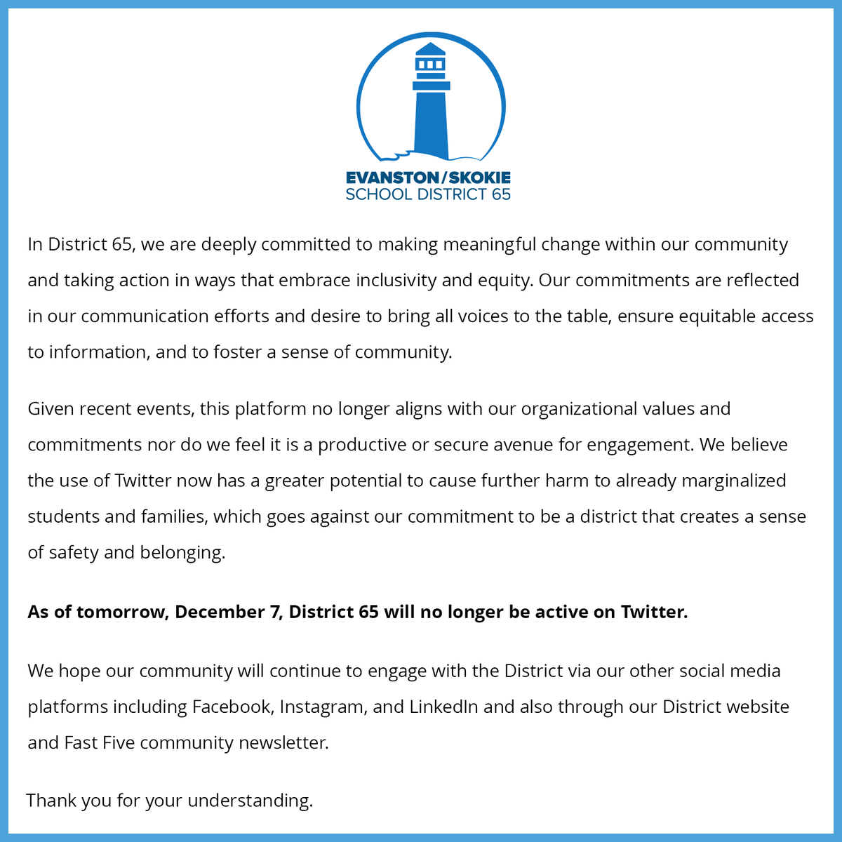 District 65 tweet media