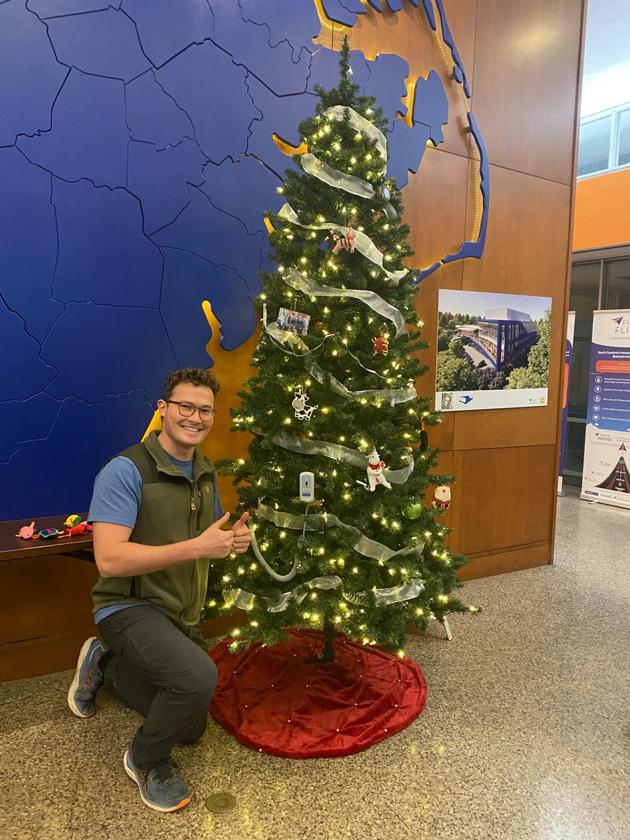 FFVCHangar6's tweet photo. It's that magical time of the year ❄️ and at First Flight🎁
we're getting into the spirit of the season🎅
🎄We send our love to all our members and wish you happy holidays❤️
#christmas #holidays #officefun https://t.co/mF8U6lWSwm