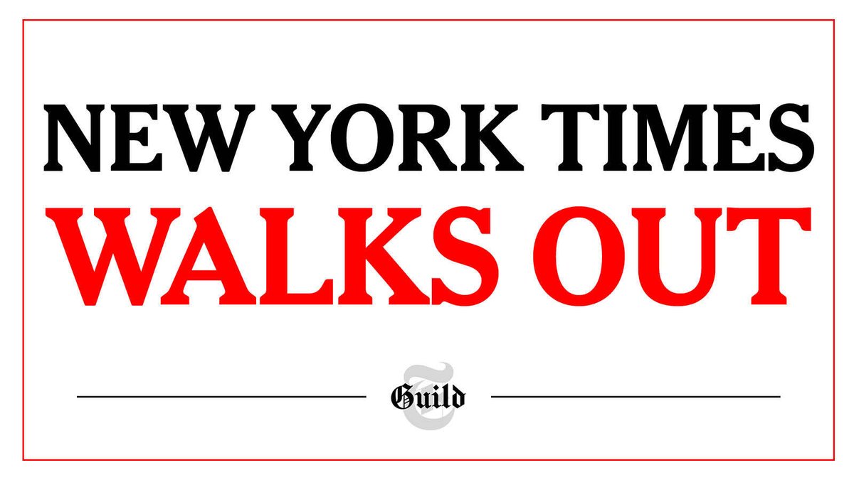Today, we delivered a pledge stating we will be taking a collective lunch break this Thursday in solidarity with our Times Guild siblings. We’re calling on New York Times management to commit to good faith negotiations and give the Times Guild a fair deal now!