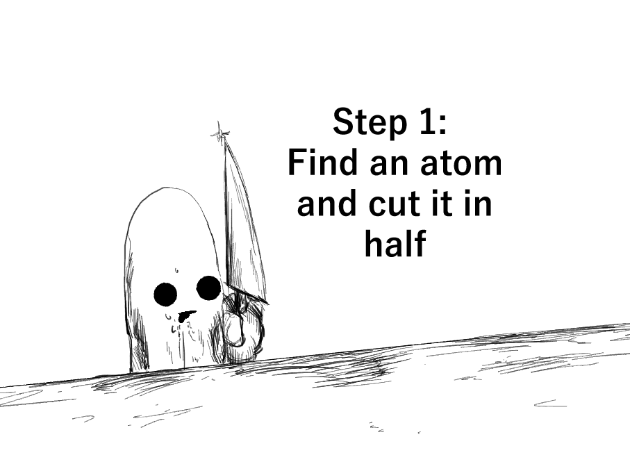 db_witch's tweet photo. How to split an atom tutorial https://t.co/iI4QILUnBL