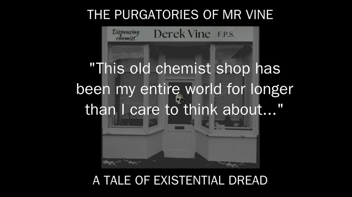 A pharmacist sits alone in his dispensary and contemplates the chaos all around. It is years since he served a customer or even left the premises. What on earth has happened to him? apple.co/3EbXUHM
#FictionPodcast #Hauntings #Podcast #Horror #WeirdFiction #GhostStories