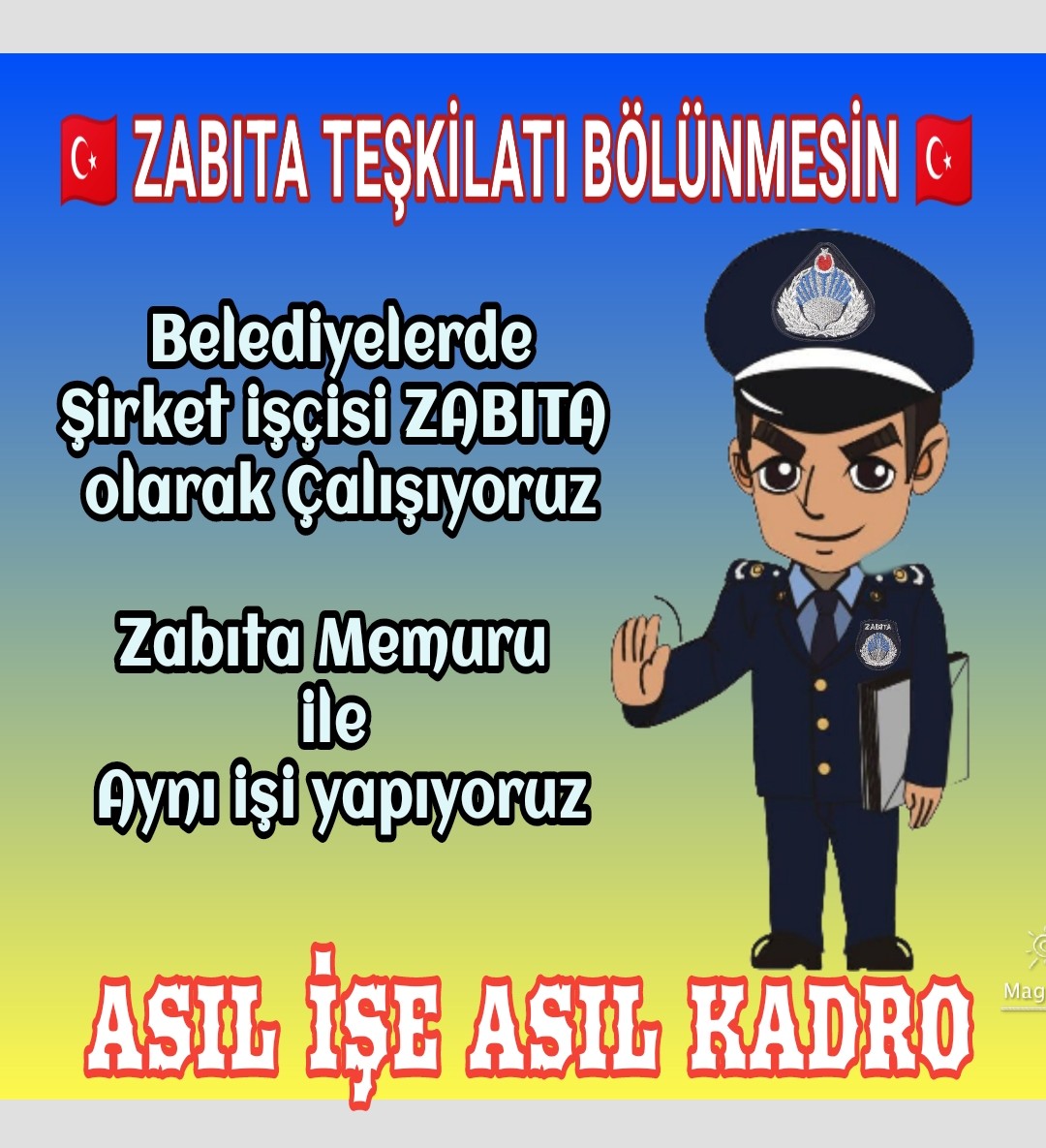 VEYSELBAKIR11's tweet photo. ✅Şirketlerde çalışan taşeron zabıta personellerinin 657 tabi kadrolarda istihdam edilmesi hem çalışma verimliliğini arttırarak hemde statü ve sosyal haklarda eşitsizliğin önüne geçilmiş olacak✅

@RTErdogan @vedatbilgn
@farukozcelikgsb @drsoysal @ikalin1

#KadroİçinMeclise https://t.co/oFQNFw8Gst
