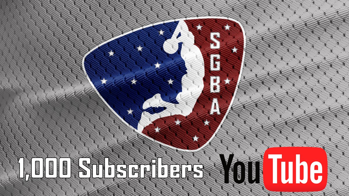 SGBA2K's tweet photo. This is our first milestone with many more to follow.  THANK YOU to everyone that shows their constant support for our league and what I work for so hard to achieve.  Next step, 4,000 watched hours and then we are Monetized.  #SGBA #YouTube #1000k #1League @YouTube @YouTubeGaming https://t.co/ywSpDCzVC7