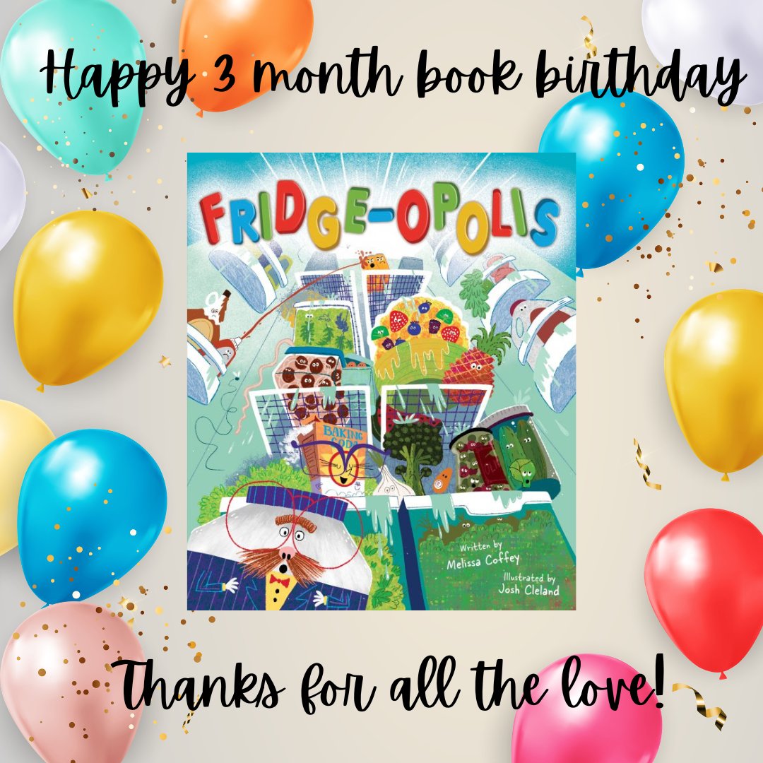 Hard to believe #FRIDGEOPOLIS has been out in the world three months already! #Teachers & #librarians, I would❤️to connect with your students for a fun #authorvisit in 2023! Visit my site for more: melissacoffey.com/contact/

#youngreaders #schoolvisit #picturebook #kidlit
