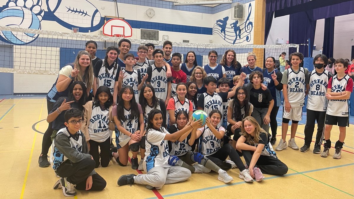 🐻This afternoon we held our annual Teacher/Student Volleyball game in support of <a href="/JordansSocks/">JordansSocks</a>. In total, we have raised almost 1,000 pairs of socks. In terms of the game, the TEACHERS defeated (4-1 sets) the students. We wish them better luck next year!