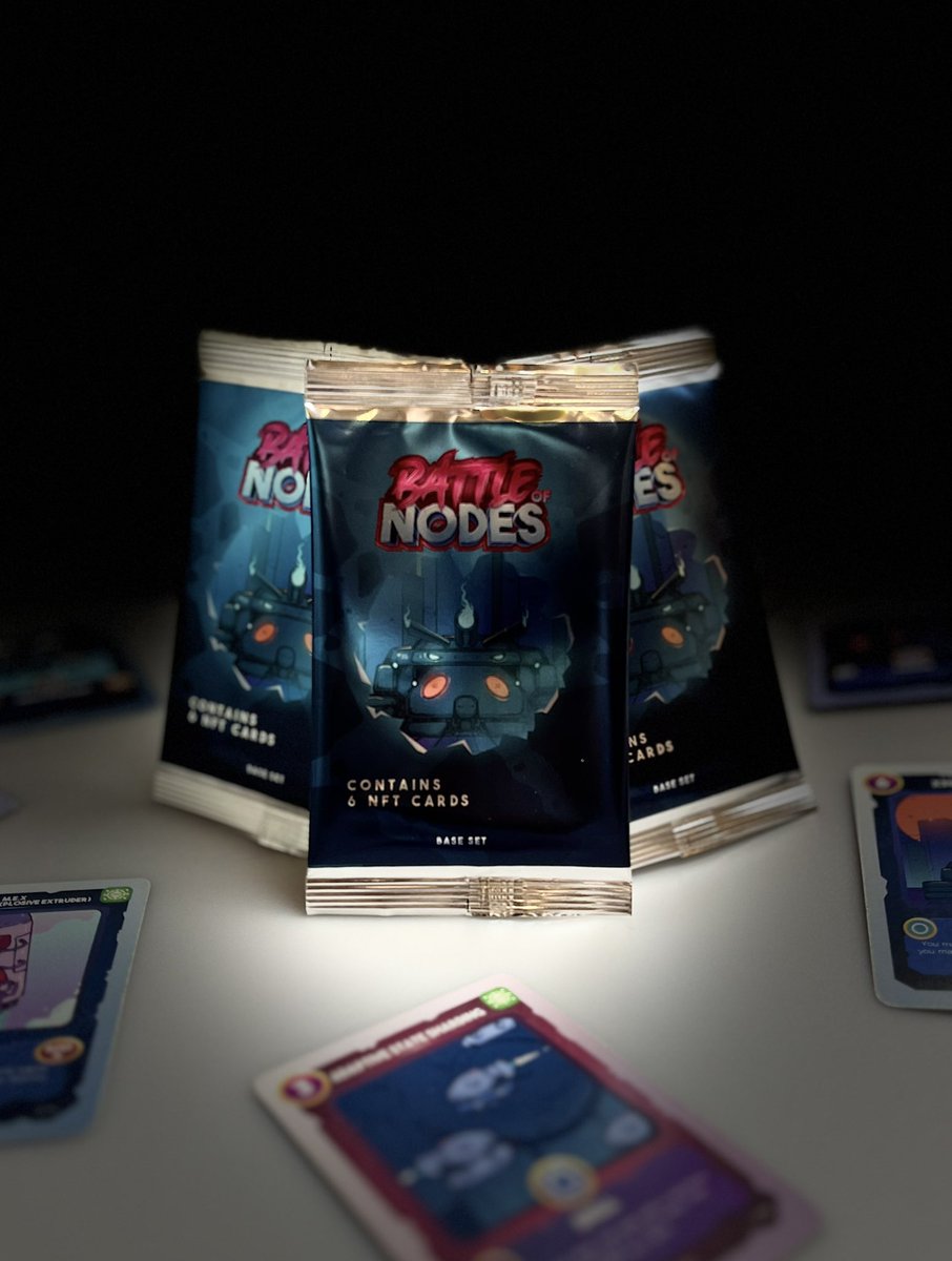 🎁Physical Booster Pack Giveaway! 🎁

What’s better than an NFT card pack? Getting a real one to go with it!

🔻Follow <a href="/BattleOfNodeNFT/">Battle Of Nodes ⚔️</a>
🔻Retweet
🔻Join our Discord - discord.gg/6X2FN6BRKz

🏆Prizes
X3 Physical Packs (3 winners)
X3 NFT Packs