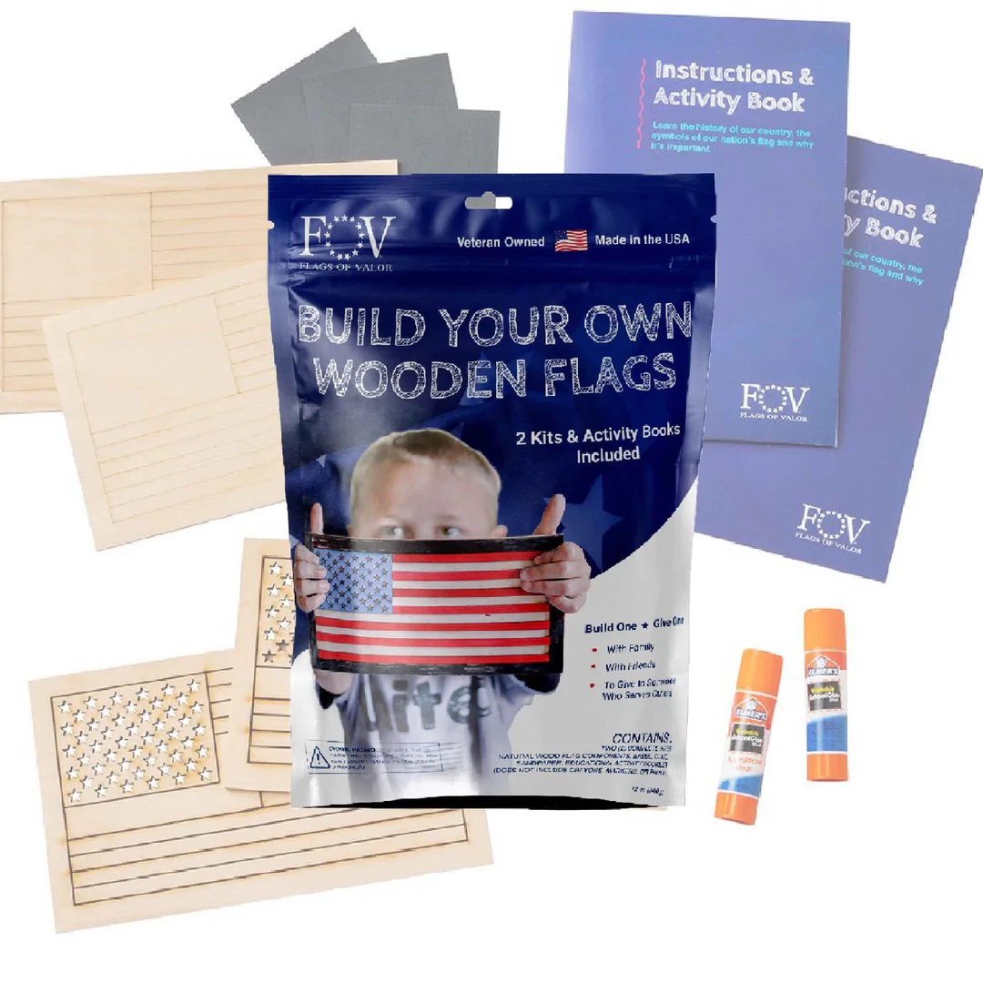 investjustly's tweet photo. If youโre interested in new tools to teach your children American history, look at the flag-building kits from veteran-run #FlagsOfValor - they need investors too! #investJUSTLY #veterans #USmilitary @pkarrlsson @KristenKuliga https://t.co/YZuKSB8AJK https://t.co/IXJeatRkGm