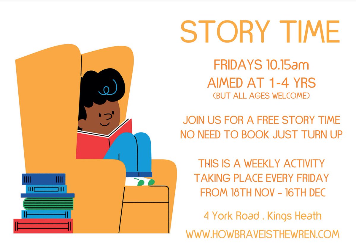 Some lovely storytelling sessions @BraveWren in Kings Heath in the run up to Christmas. @enjoykingsheath @Familyfuninbham @PositivelyMKH @WhatsOnBrum