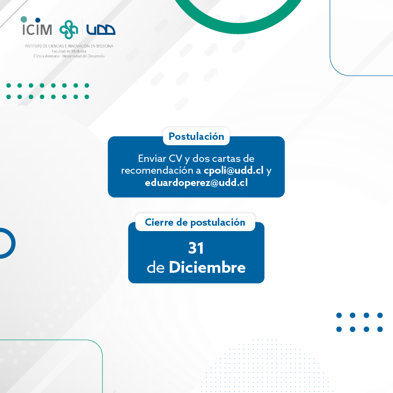 EdoPerezP's tweet photo. 📢 ¡OFERTA POSTDOCTORADO EN BIOINFORMÁTICA CLÍNICA! Ven a trabajar conmigo y @cecipolih en nuestro Laboratorio de Neurogenética y el Programa de Inmunogenética e Inmunología Traslacional. #SOCHIGEN #genomica #bioinformatica. (Favor compartir) 👇 https://t.co/9Zm52KaUz2