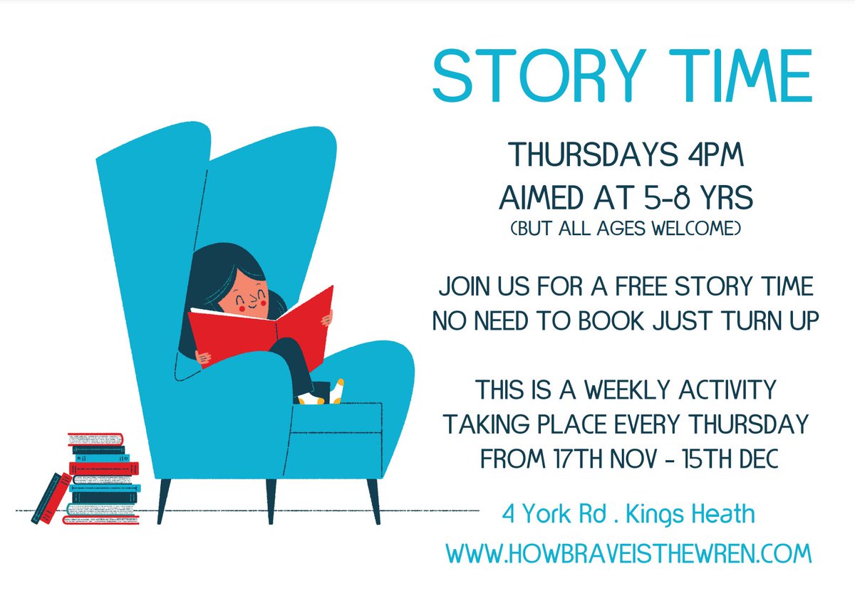 RebeccaSmall74's tweet photo. Some lovely storytelling sessions @BraveWren in Kings Heath in the run up to Christmas. 
@enjoykingsheath @Familyfuninbham @PositivelyMKH @WhatsOnBrum https://t.co/l1BioFRIU1