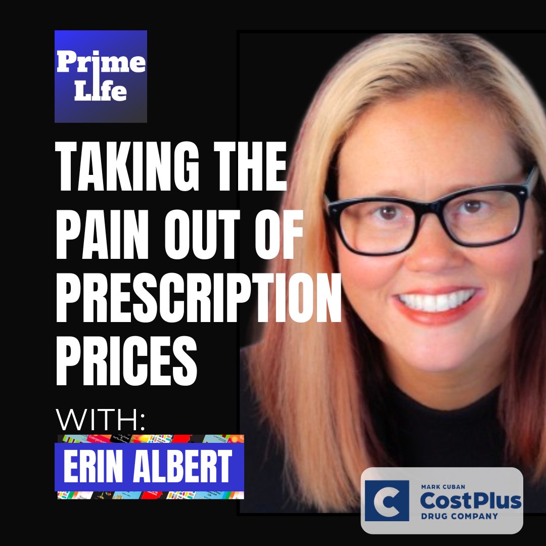 coverright_'s tweet photo. Rising drug prices should not force people to make choices between paying for prescriptions or buying food. @ErinLAlbert 💊 Vice President of Pharmacy Relations at @costplusdrugs is on a mission to make sure this never happens.
Listen &amp; Subscribe: https://t.co/OD5XQDkhjQ https://t.co/NMo9us5kXS