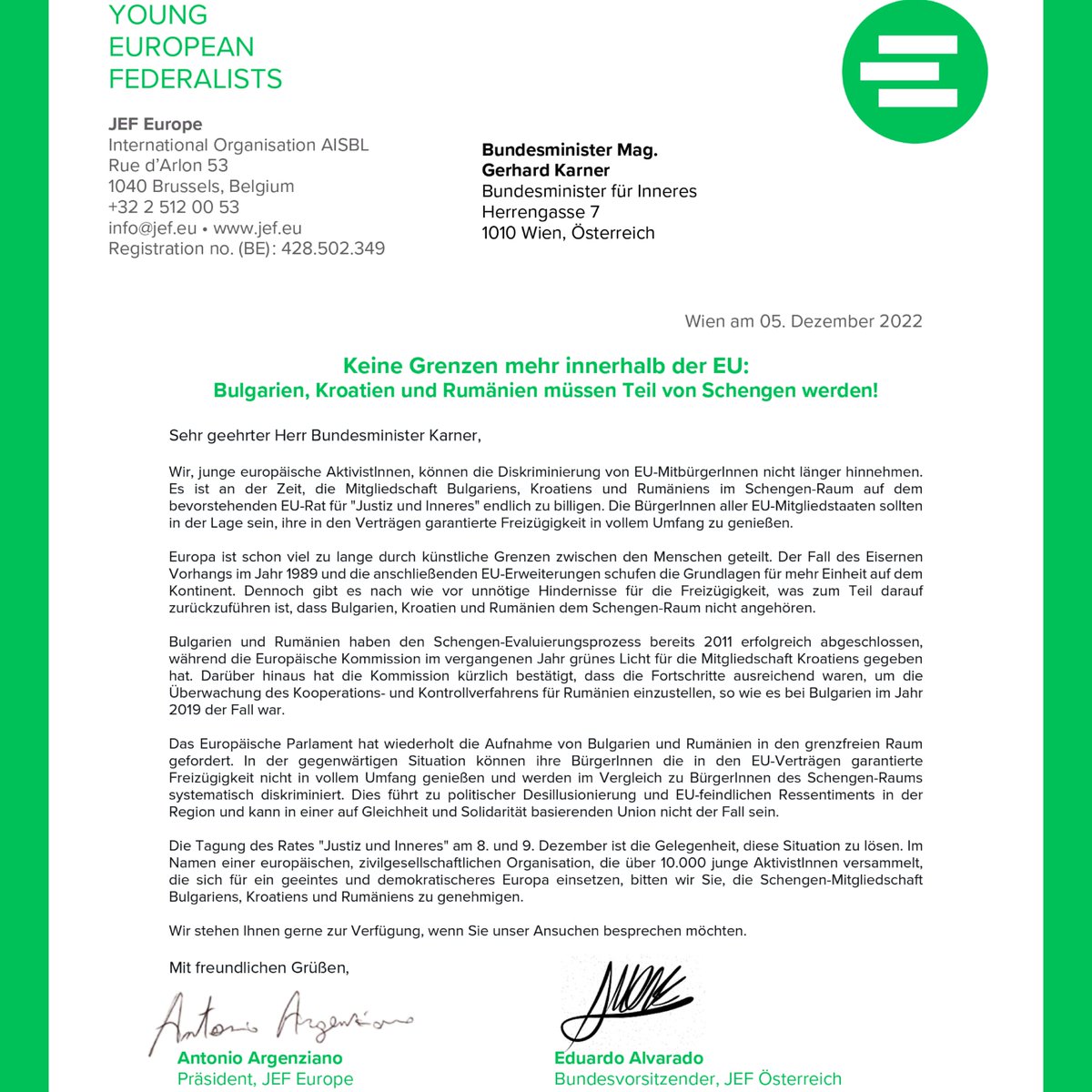 JEF Austria tweet media
