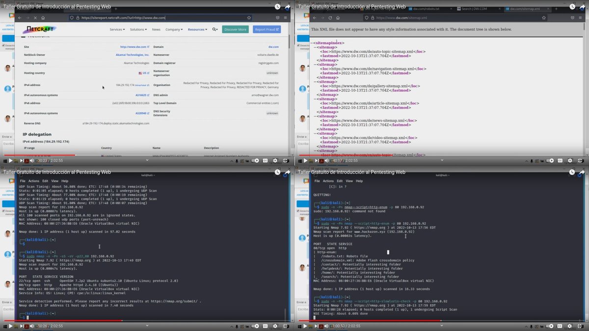 El Taller Gratuito de Introducción al Pentesting está disponible en video. #cybersecurity #hacking #readteam #bugbounty #forensics #osint 💡 reydes.com/d/?q=videos#tg…