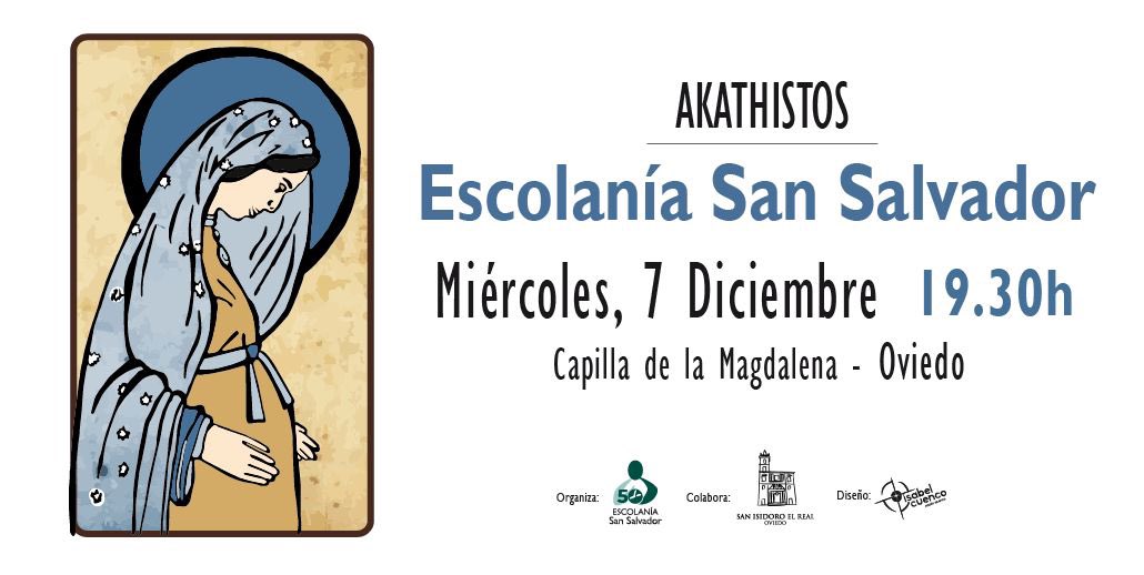 escolania's tweet photo. Mañana miércoles, a las 19:30h tienes la oportunidad de escuchar en Oviedo uno de los más bellos himnos de la liturgia oriental, el Akathistos 😍. Lo cantaremos en la Capilla de la Magdalena, por estar la iglesia de San Isidoro en obras. ¡No te lo pierdas, merece muuucho la pena! https://t.co/cbZlQIZxTP