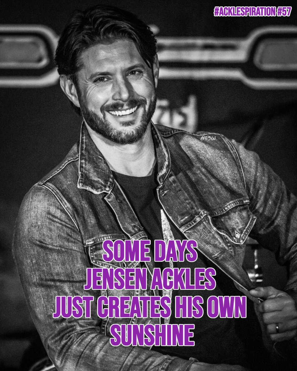 Franki3W's tweet photo. #AckleSpiration #57
Some days #JensenAckles just creates his own sunshine.
#SoldierBoy #TheBoysTV #SPNFamily #BigSky #Supernatural @JensenAckles #AckleSunshine #CreatingSunshine #WeLoveYouJensenAckles #AckleSome #JensenAcklesAppreciationDay #AckleCreation
Credit photo: not sure https://t.co/RkfCHpLCZF