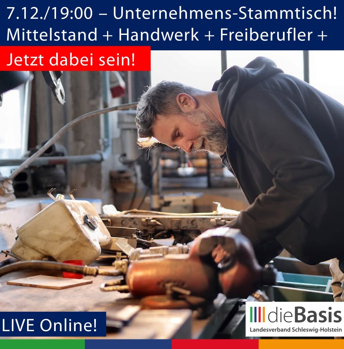 👉 Am 7.12. um 19:00 live per Zoom:
Der neue #Unternehmensstammtisch &amp; #Mittelstandstalk online!
👉Du bist dabei!
Wie?
» Schreib kurz Kommentar o. DM!
Und du bist frei dabei per Zoom!

❓Wie gehts dir mit deinem #Betrieb in dieser Zeit??
❓Es wird Zeit für neue #Lösungen!

1/2