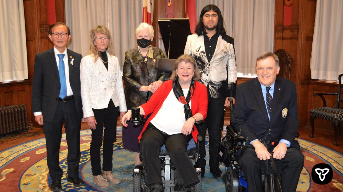 ONAccessibility's tweet photo. Three recipients were presented with the David C. Onley Award for Leadership in Accessibility at a ceremony at Queen’s Park today: 

Learn more: https://t.co/ypGOmGl8Qd

#AccessibilityMatters #inclusion #openforall https://t.co/PYyeJ5P7mo
