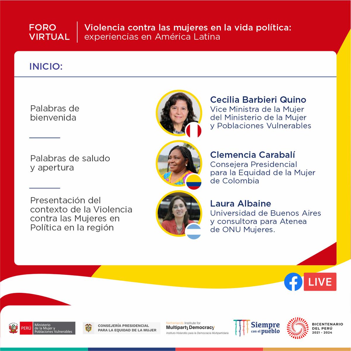 ViceColombia's tweet photo. #Agéndate 📌 | Este 7 de diciembre acompáñanos en el foro virtual 'Violencia contra las mujeres en la política: experiencias y desafíos en América Latina', un intercambio de experiencias de mujeres que participan en política en la región. 

Conoce más 👉🏾 https://t.co/9MA1QtZmdz https://t.co/2dtL0A4ENq