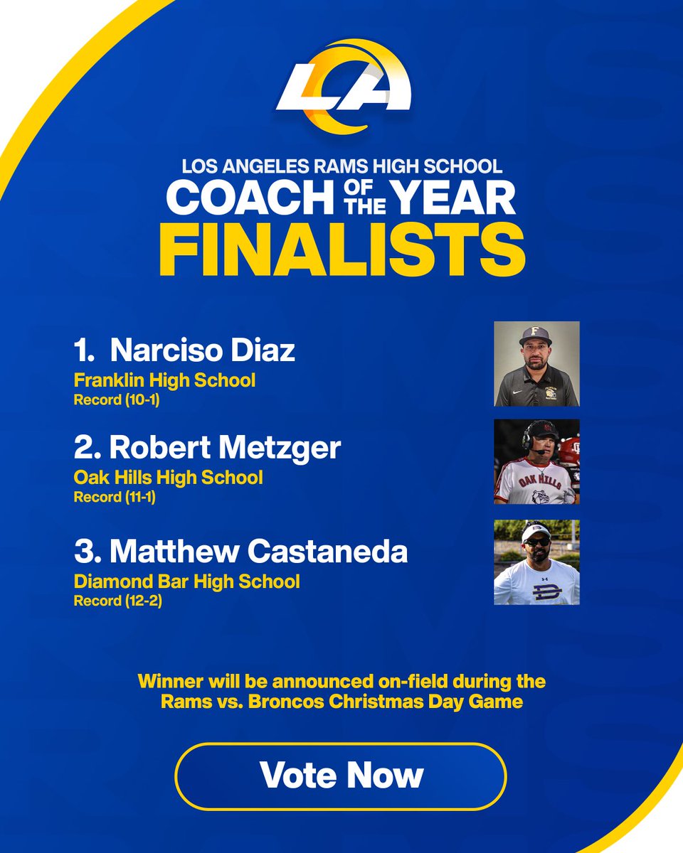 Coach Diaz made it to the top 3! Let’s vote to get him to number 1!! Let’s get an LAUSD coach on top! $5000 to football program! Share widely! ⁦@LAUSDSup⁩ ⁦@lausd_ldc⁩ ⁦@nelaschoolsrock⁩ nam11.safelinks.protection.outlook.com/?url=http%3A%2…
