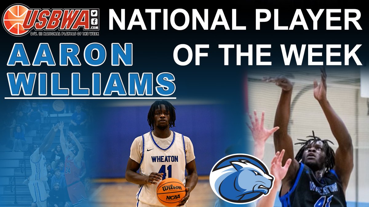 Williams Named U.S. Basketball Writers Association National Player of the Week bit.ly/3FxLKcE #LetsGoWheat <a href="/wheaton/">Wheaton College (MA)</a> <a href="/NEWMACsports/">NEWMAC</a> <a href="/sicsk12/">sicsk12</a>