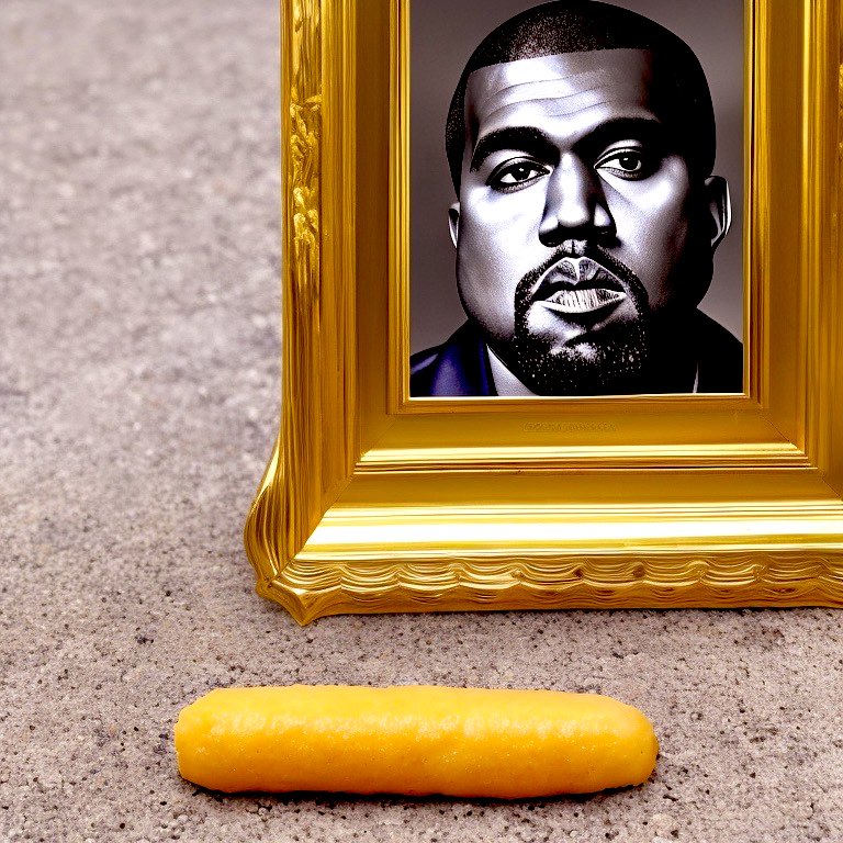 BorgaBlot's tweet photo. RIP to Ye’s career. In the end, all he got was this sad, lone corndog. 😢
#stablediffusion #AIart #selfsabotage #nosedive #AIoops #outtakes #corndogs4life #corndogs4ever https://t.co/DtaWIKZY8Y