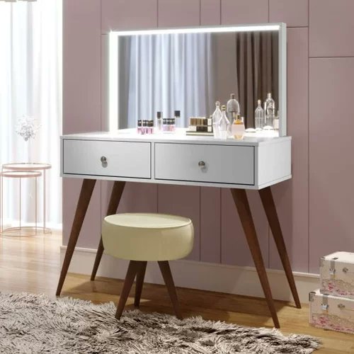 O GRWM vai ficar diferente com uma penteadeira camarim dessas 😍💁Que tal? Veja os detalhes: bit.ly/3HcaRmM