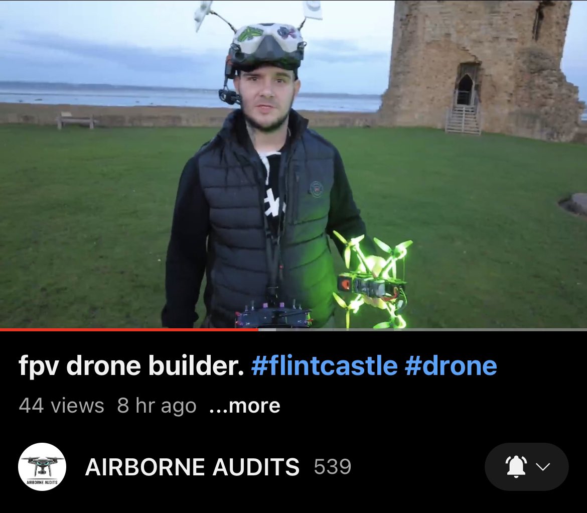 AirborneAudits's tweet photo. New video uploaded.. got speaking to a FPV drone pilot and he also builds them.    👉 https://t.co/sBwqroCIZC 👈  #fpvdrone #Drones #WALES #airborneaudits #dronephotography #racingdrone #youtube #dji #djimini https://t.co/CelxdGbZCj