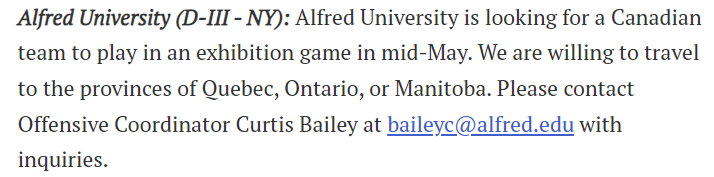 AUSaxonFootball's tweet image. 🚨Planning our trip to Canada in May.. hit us up!🚨
footballscoop.com/thescoop/the-s…