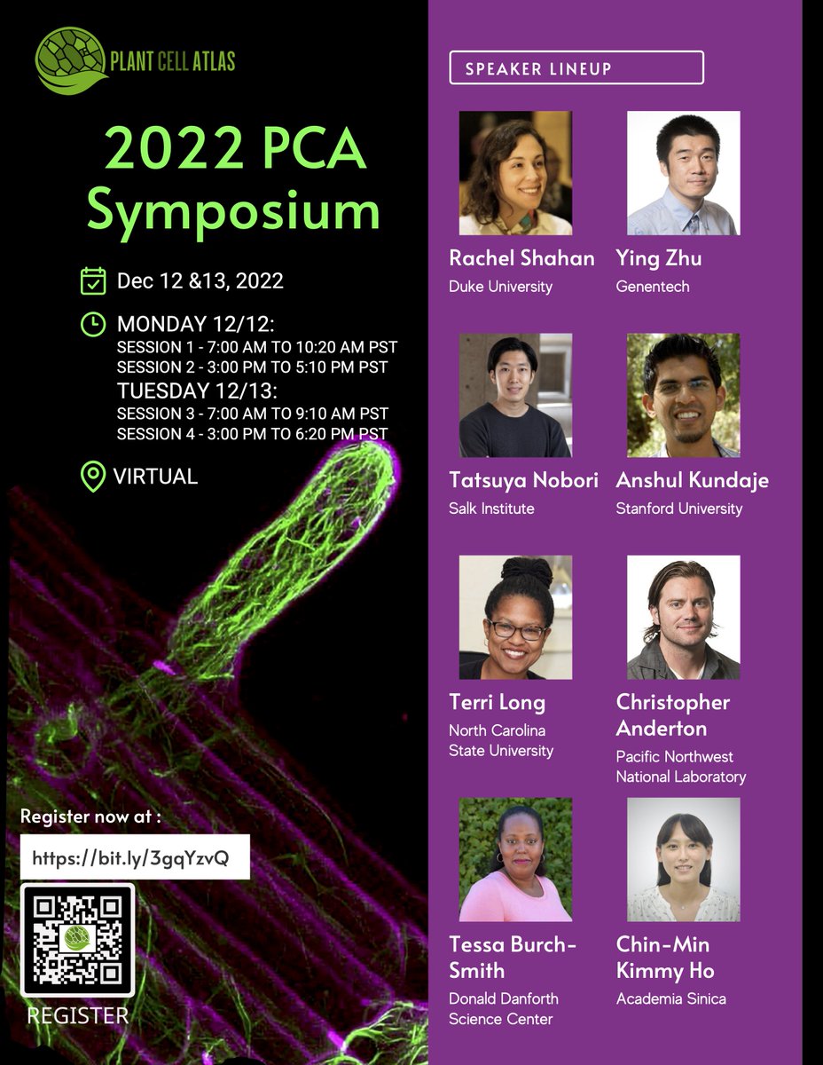 CellAtlas's tweet photo. This is the LAST week to register before the 2022 PCA Symposium starts on Dec 12th! Be sure to register so you don't miss any of our amazing speakers. This is a free, virtual event. All are welcome! #2022PCASymposium #PlantScience 

Register: https://t.co/RzV26hWolX https://t.co/C4CyJ8fIxW