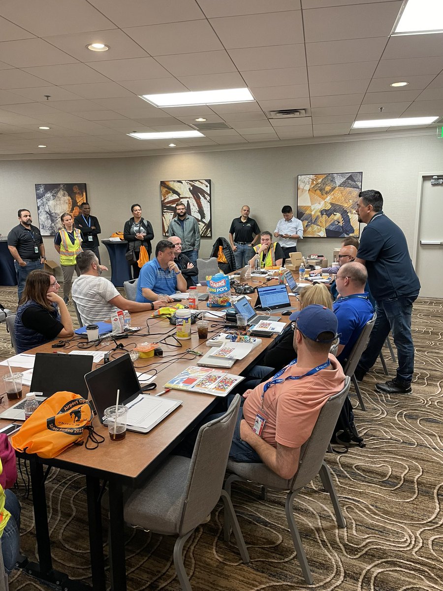 AO Safety running through table top exercise for 2022 Safety Rodeo. Are you ready? We are! YEEEE HAWWW!!! 🤠 🐎 @JohnK_UA @AOSafetyUAL @kennyjets67