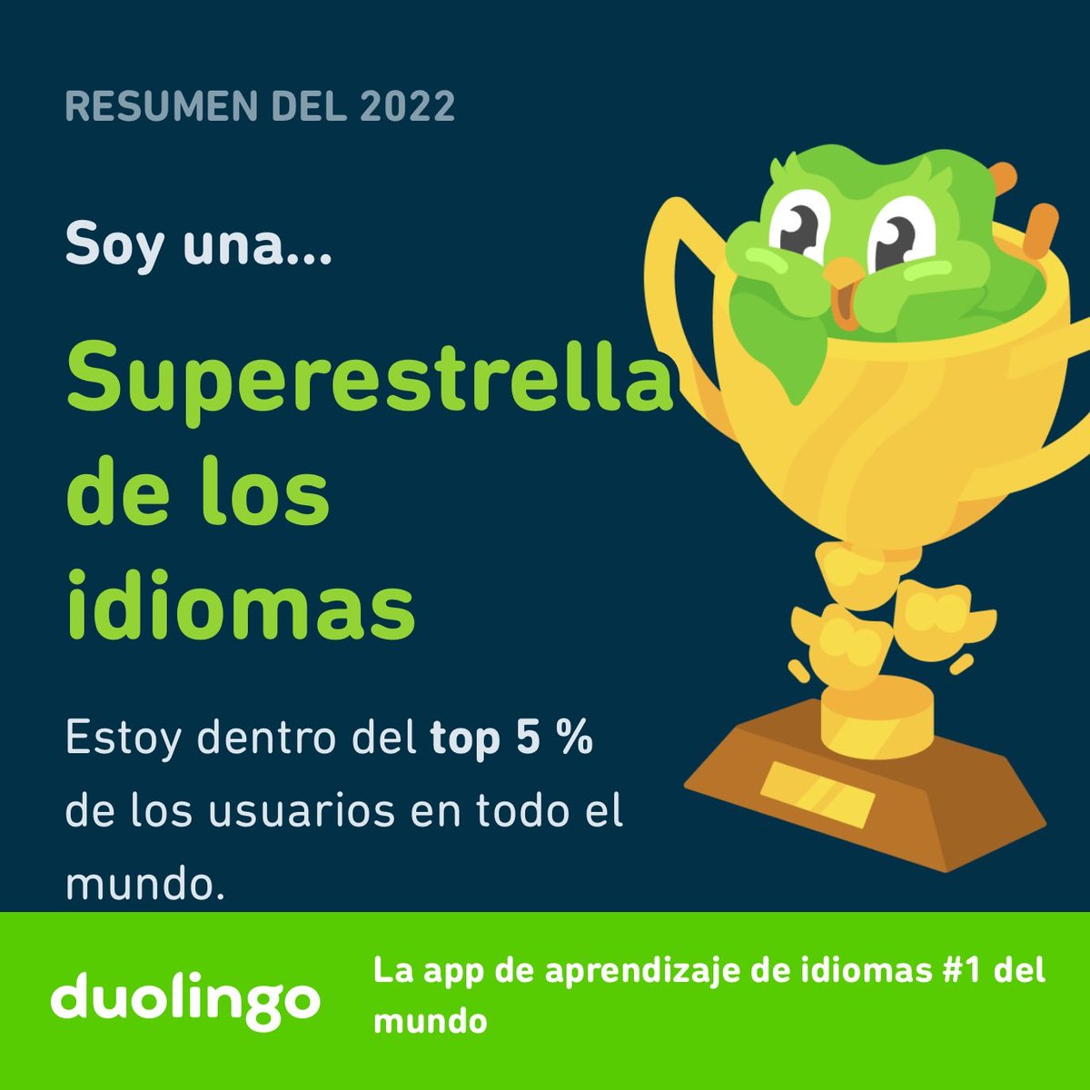 vero_veronicaaa's tweet photo. ¡Soy una superestrella de los idiomas! ¿Qué tipo de usuario de Duolingo son ustedes? #Duolingo365 https://t.co/i7Z8rMD4ZB