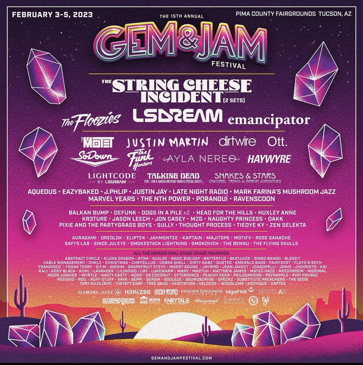insertsoundphx's tweet photo. 🦇 FEBRUARY 🦇

We are invading Tucson, AZ for a takeover at the legendary Gem &amp; Jam Festival courtesy of our friends at All The Homies!

We’re very hyped to play some soundsystem 140 for our neighbors to the south alongside some of the most talented artists in Arizona ✨ https://t.co/FooceW9Llt