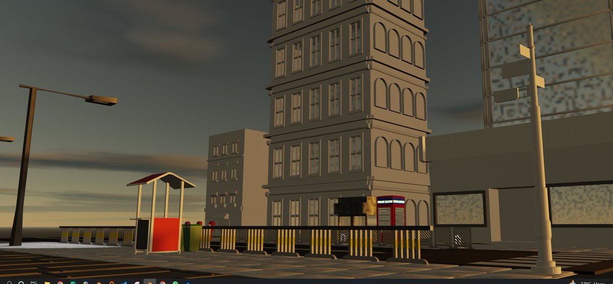 low poly building with @kitops2 (WIP)