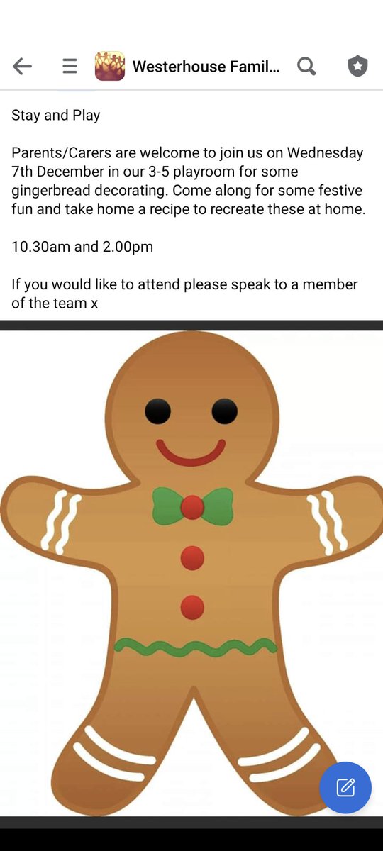 Looking forward to our first stay and play tomorrow 7.12.22 parents and carers are invited to join us at either 1030 or 2 to take part in some festive fun  <a href="/Alison1Bowers/">Bowers Alison</a> <a href="/GlasgowLEL/">LEL Team</a> <a href="/Sharon16145110/">Sharon Constable</a>