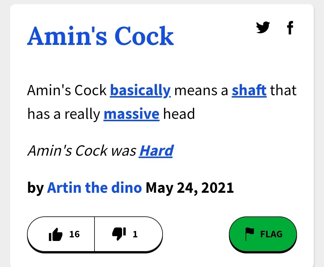 AminBean 🫘 on Twitter "Urban dictionary your own name"