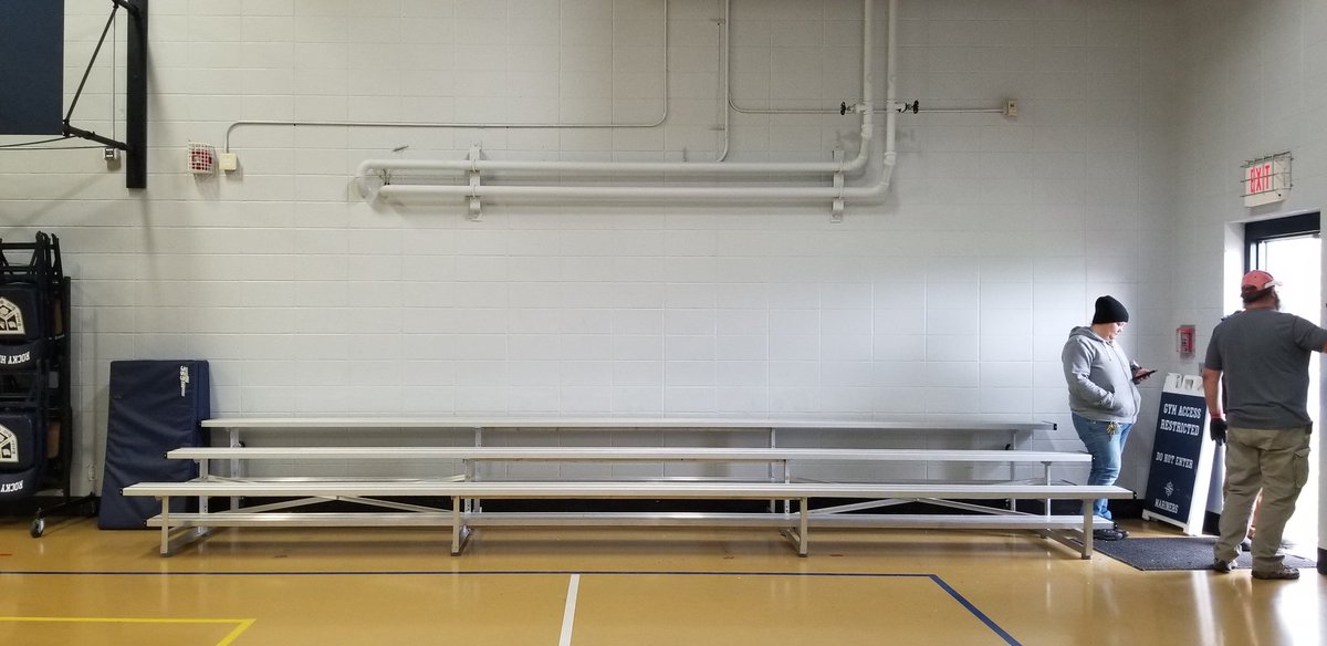 rhcdmariners's tweet image. REINFORCEMENTS.
.
Preparing the @RockyHillCD bleachers for &quot;The Swamp&quot;! 
.
#TheMarinerWay #ExtraSupport