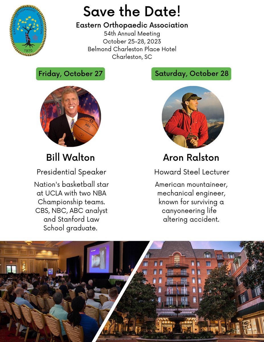 EOA (@eoaortho) on Twitter photo Mark your calendars! Next year’s Annual Meeting will be from October 25-28 in Charleston, SC. bit.ly/2qfLBn0 #EOA2023 <a href="/M_BolognesiMD/">Michael P. Bolognesi</a> <a href="/adamrana3/">adam rana</a> <a href="/drmikeast/">Michael Ast</a> <a href="/PlancherOrtho/">Plancher Orthopaedics and Sports Medicine</a> <a href="/HipKneeDocNYC/">Geoffrey Westrich</a> Mark your calendars! Next year’s Annual Meeting will be from October 25-28 in Charleston, SC. bit.ly/2qfLBn0 #EOA2023 <a href="/M_BolognesiMD/">Michael P. Bolognesi</a> <a href="/adamrana3/">adam rana</a> <a href="/drmikeast/">Michael Ast</a> <a href="/PlancherOrtho/">Plancher Orthopaedics and Sports Medicine</a> <a href="/HipKneeDocNYC/">Geoffrey Westrich</a>