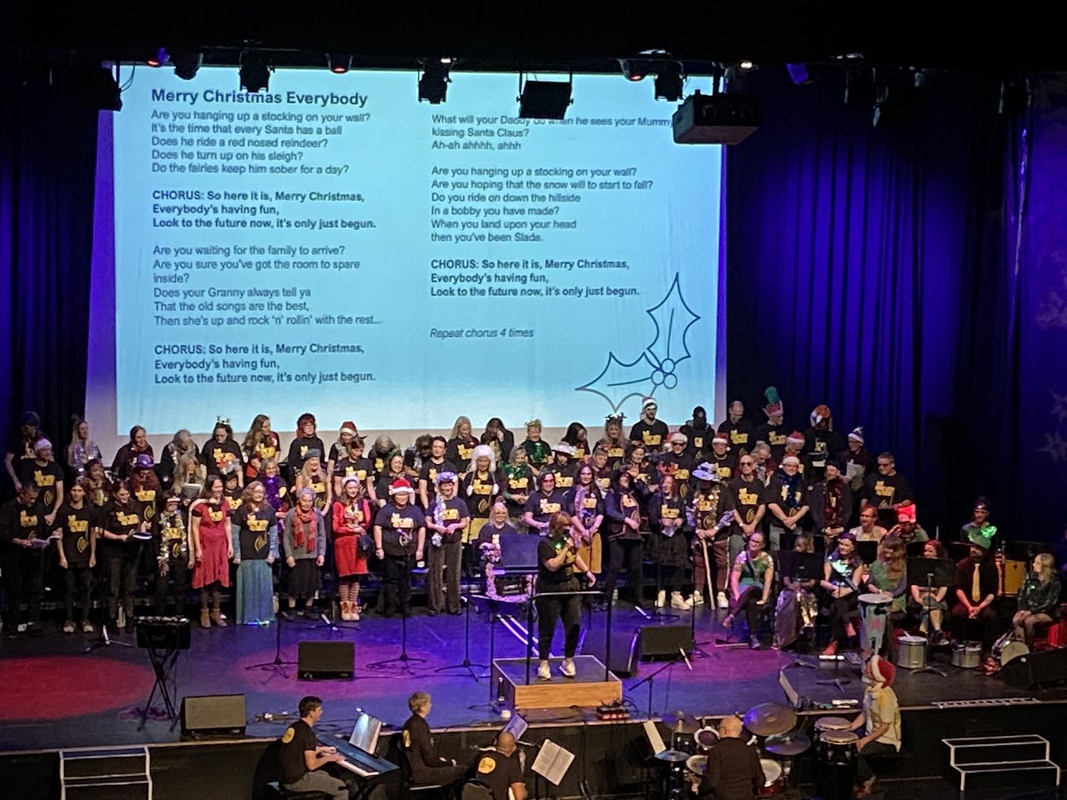 Loving being out singing with @CWNNBrighton whose work celebrates the wonderful people in our community who are marginalised through homelessness. Tonight it’s the Big Christmas Singalong and we have filled the Brighton Dome! Having great fun singing the Fairy Tale of New York