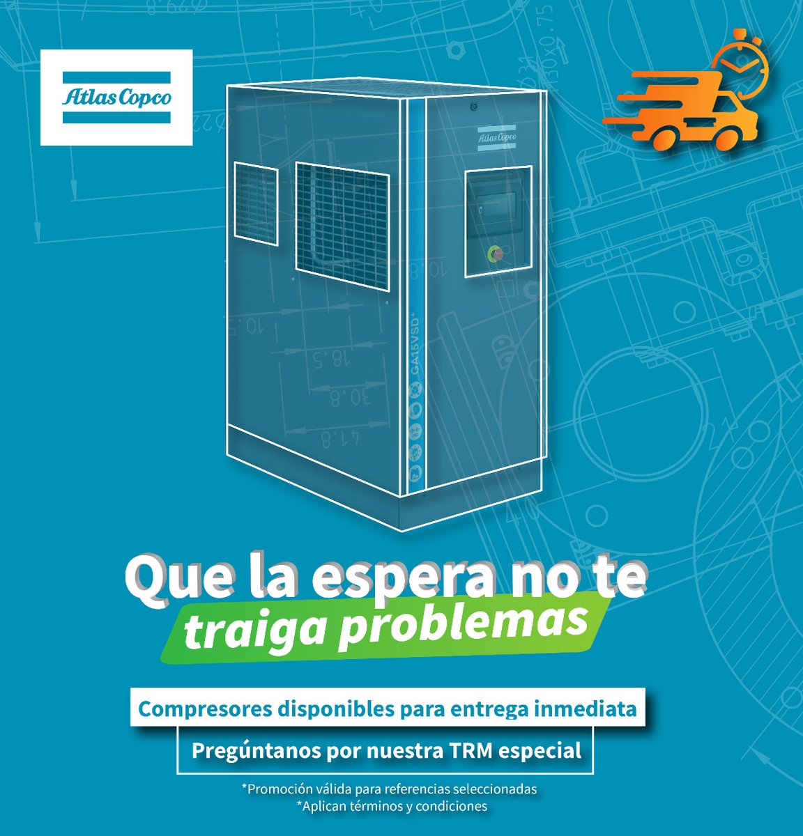 ¡Se acabaron las largas esperas!😀  con nosotros tienes tu equipos compresores con entrega inmediata y lo mejor una TRM especial de navidad. 💙  

📲   Escríbenos y conoce más información wa.me/message/WT7WCJ…