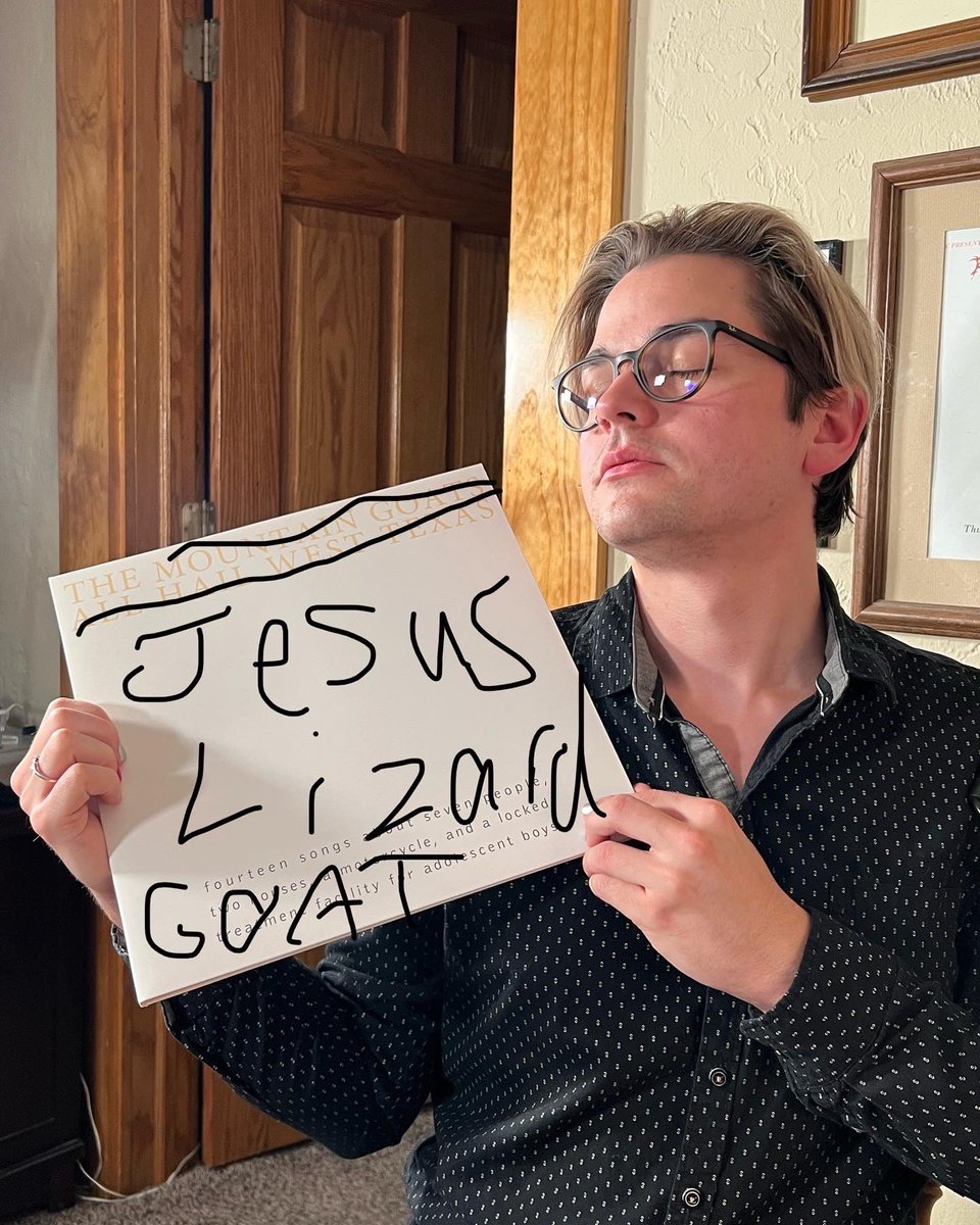 This Friday, the GOAT episode. Wakinyan’s pick is Goat by The Jesus Lizard and Chayne’s pick is All Hail West Texas by The Mountain Goats.