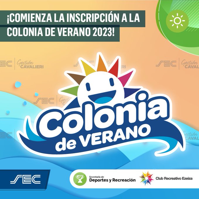 ¡COMIENZA LA INSCRIPCIÓN! 

Si querés que tu hijo/a se divierta en las colonias de Parque Norte o del Club Recreativo Ezeiza ¡Ya podes inscribirlo a la Colonia de Verano 2023!

ℹ️ Más información ingresando en 👉 beneficios.sec.org.ar/Colonia

¡Diversión asegurada junto al SEC!