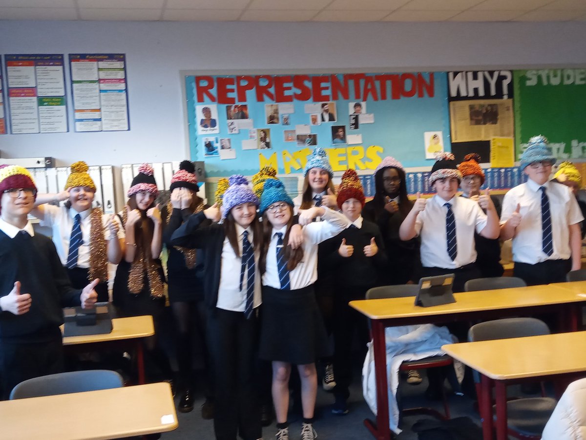 We love our PSE Tuesdays. S1 class 1C were very lucky and excited to receive hand made hats and scarves from their Support for Learning Worker Mrs Morgan. #wrapup