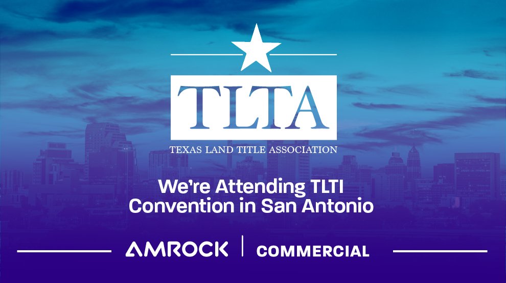 Two of our Amrock Commercial team members, @SuzetteSwitzer and @Paiger31, are excited to attend the 2022 TLTI Convention in San Antonio. See you soon, <a href="/TLTA/">TexasLandTitle Assn</a>! #TLTI #TLTA