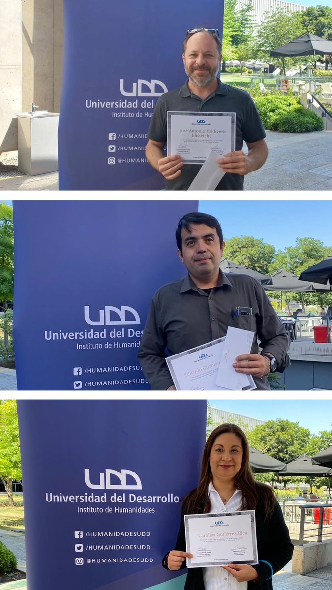 HumanidadesUDD's tweet photo. 🎖️Ganadores concurso 𝗖𝘂𝗲𝗻𝘁𝗼𝘀 𝗱𝗲 𝗧𝗲𝗿𝗿𝗼𝗿, sede Santiago y Concepción, con sus respectivos premios 

¡FELICITACIONES!
@UDD_cl https://t.co/LOiPaj1Y7N