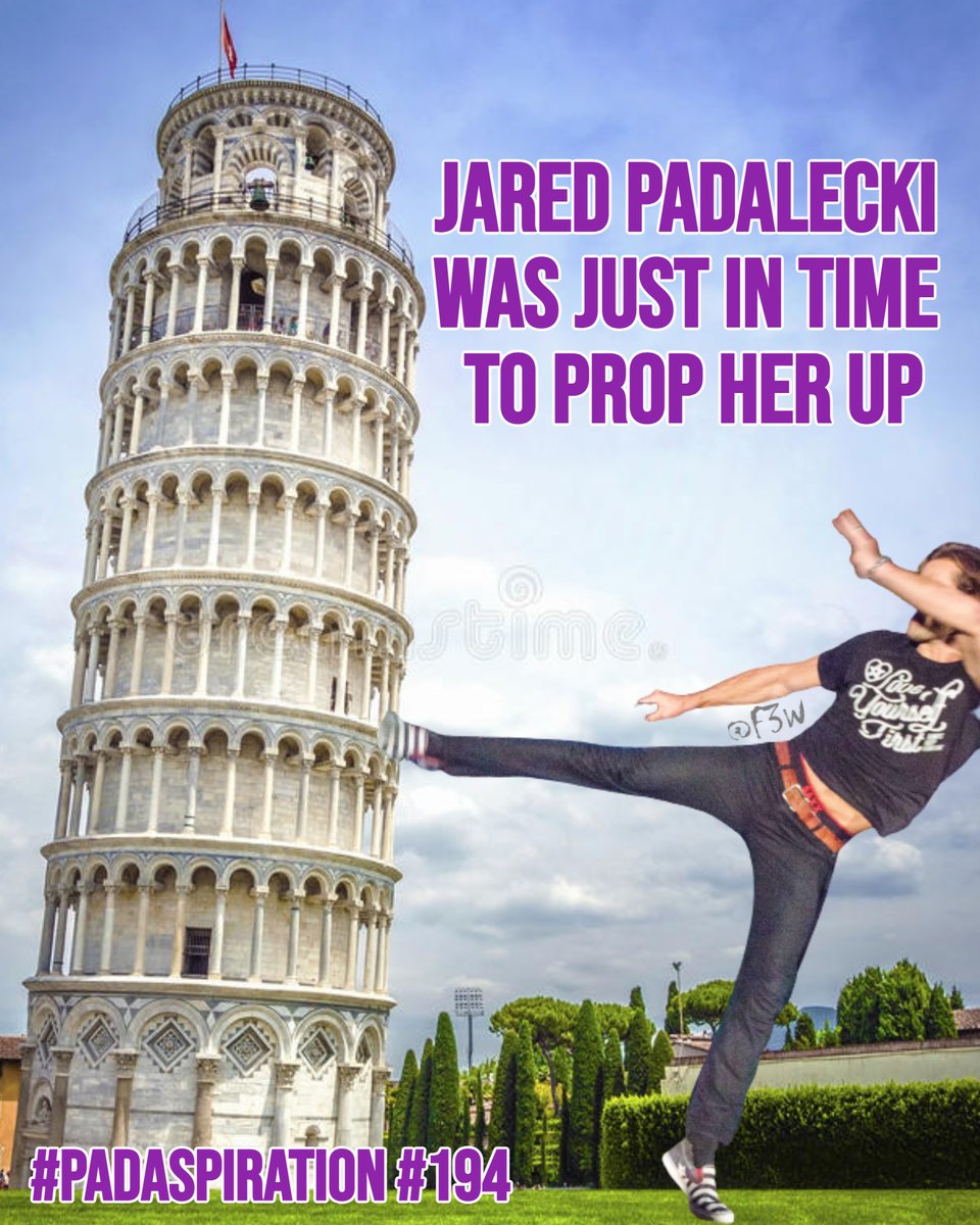 Franki3W's tweet photo. #PadaSpiration #194
#JaredPadalecki was just in time to prop her up.
#Walker #WalkerFamily #SPNFamily @jarpad #Supernatural #AKF #PisaTower #PadaProp #PadAwesome #WeLoveYouJaredPadalecki #JaredMakesUsSmile #LoveJaredLouder #PadaPowerKick #PadaStrength #PadaPower #PadaReflexes https://t.co/GHeAUV4StB