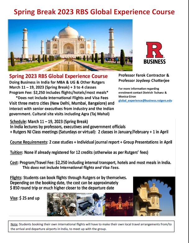 #RBSgoesglobal Attention students! Are you interested in studying abroad? Then check out RBS Spring Break 2023 Global Experience course in none other than India! #Rutgers #RutgersBusiness  🇮🇳